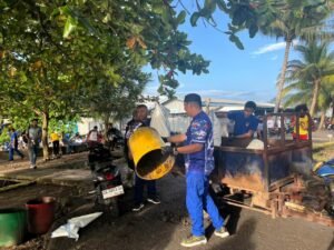 Dit Polairud Polda Malut Gelar Kerja Bakti Massal di PPN Ternate, Perkuat Sinergi Maritim