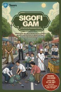 Pemkot Ternate Gelar Sigofi Gam, Warga Diajak Gotong Royong Bersihkan Lingkungan