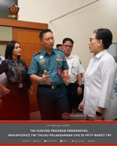 TNI Dukung Program Cek Kesehatan Gratis, Wakapuskes Tinjau Pelaksanaan di FKTP Mabes TNI