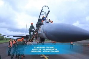 Lanud Sultan Hasanuddin Gelar Latihan Kesiagaan I TA 2026, Uji Respons Personel Pangkalan