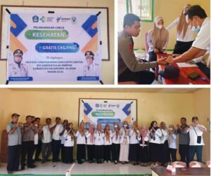 Wakili Kapolsek, Aipda Rudi Temarwut Pimpin Anggota Polsek Pulau Makian Ikuti Cek Kesehatan Gratis