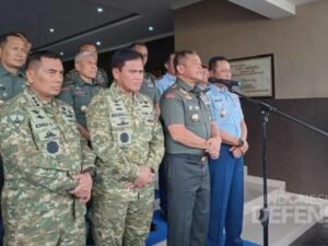 Tiga Kepala Staf TNI Bertemu di Markas Marinir, Bahas Operasi Gabungan dan Modernisasi Alutsista