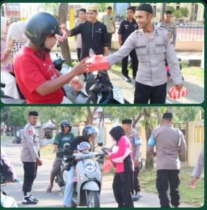 Polres Kepulauan Sula dan Bhayangkari Bagikan 200 Paket Takjil, Wujud Kepedulian di Bulan Ramadan