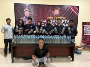 Razia di Pelabuhan Bastiong, Sat Samapta Polres Ternate Gagalkan Peredaran Miras Ilegal