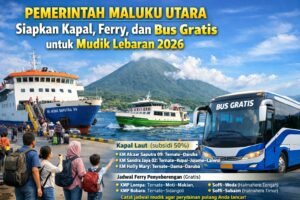 Pemerintah Maluku Utara Siapkan Kapal, Ferry, dan Bus Gratis untuk Mudik Lebaran 2026