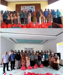 DWP dan TP PKK Halteng Bagikan Sembako Berkah Ramadan untuk Warga Weda dan Weda Selatan