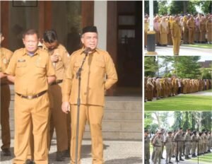 Wabup Ahlan Djumadil Pimpin Apel Pagi, Ingatkan ASN Tingkatkan Disiplin dan Kinerja