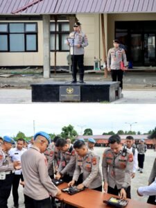 Wakapolda Malut Periksa Senjata Api Personel, Tegaskan Disiplin dan Profesionalitas Anggota