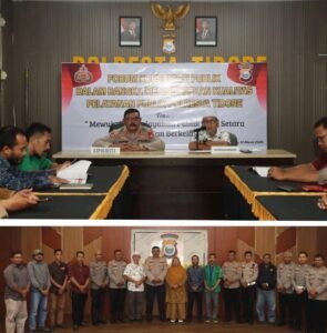 Polresta Tidore Gelar Forum Konsultasi Publik, Perkuat Komitmen Pelayanan yang Transparan dan Berkualitas