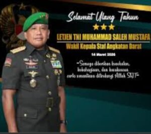 Jendela Malut Ucapkan Selamat Ulang Tahun ke-57 kepada Jenderal Muhammad Saleh Mustafa, Wakasad Asal Ternate