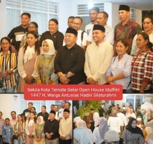 Sekda Kota Ternate Gelar Open House Idulfitri 1447 H, Warga Antusias Hadiri Silaturahmi