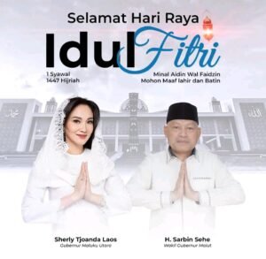 Pemprov Maluku Utara Sampaikan Ucapan Hari Raya Idul fitri 1447 H, Ajak Masyarakat Pererat Silaturahmi