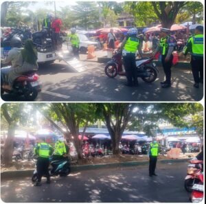 Satlantas Polres Ternate Gencarkan Penertiban Parkir Liar di Kawasan Pasar