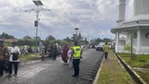 Polres Kepulauan Sula Amankan Pelaksanaan Sholat Iduladha di Masjid Agung Al-Istiqomah